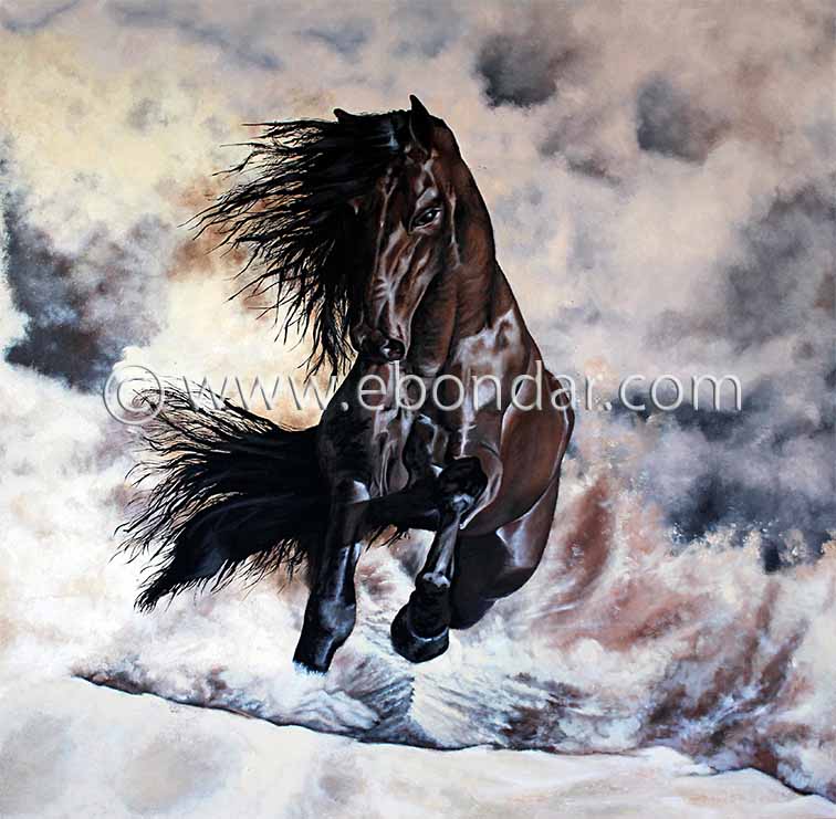 Sand Stallion by Elena Bondar