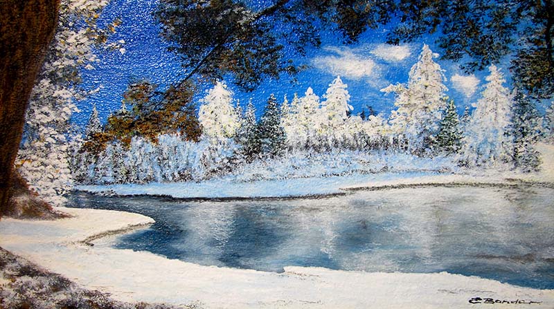 Russian Winter - Elena Bondar | Oil-on-Canvas